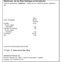 Musclo en escabetx 13/18 peces FRISCOS, llauna 111 g