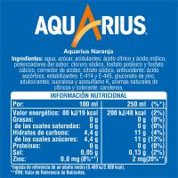 Bebida isotónica sabor naranja AQUARIUS, botellín 50 cl