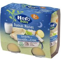 Potet de peix-crema HERO Bona nit, pack 2x190 g