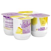 Yogur desnatado de piña DANONE Vitalínea, pack 4x120 g