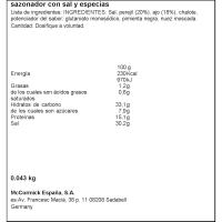 Condiment d`all-julivert DUCROS, flascó 43 g