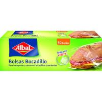 Bolsa para bocadillo ALBAL, caja 50 uds