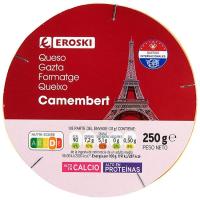 Formatge Camembert EROSKI, caixa 250 g