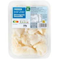 Bacallà dessalat esqueixat EROSKI, safata 225 g