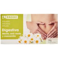 Infusió digestiva EROSKI, caixa 20 sobres