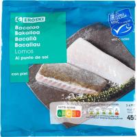 Lloms de bacallà EROSKI, bossa 450 g