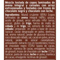 Cereals musli crunch amb dues xocolates EROSKI, caixa 500 g