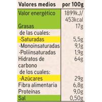 Cereals musli crunch amb dues xocolates EROSKI, caixa 500 g