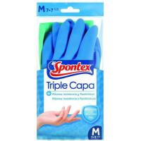 Guant triple capa talla mitjana SPONTEX, paquet 1 parell