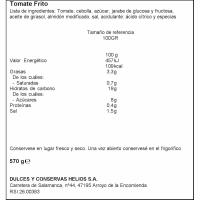 Tomàquet fregit HELIOS, flascó 570 g