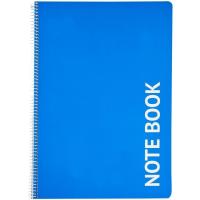 Cuaderno espiral folio tapa plástico con cuadro de 4x4 EROSKI, 80 hojas 60g