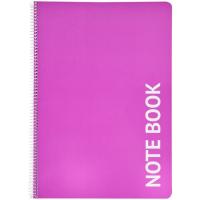 Cuaderno espiral folio tapa plástico con cuadro de 4x4 EROSKI, 80 hojas 60g