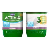 Activia 0% natural DANONE, pack 4x120 g