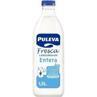Leche Fresca Entera PULEVA, botella 1,5 litro