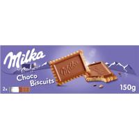 Chocobiscuit de chocolate con leche MILKA, caja 150 g