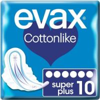 Compresa  super plus con alas EVAX Cottonlike, paquete 10 unid.