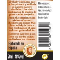 Whisky MAT KENN, ampolla 70 cl