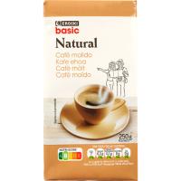 Cafè molt natural EROSKI BASIC, paquet 250 g