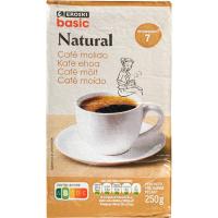 Cafè molt natural EROSKI BASIC, paquet 250 g