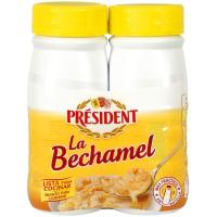 Salsa beixamel PRESIDENT, pack 2x250 ml