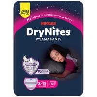 Pants de noche niña 30-48 kg 8-13 años DRYNITES, paquete 13 uds