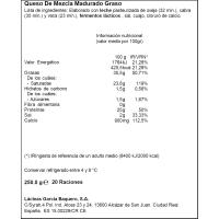 Formatge curat G. BAQUERO, cunya tallat 225 g