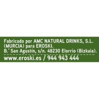 Suc de poma espremut EROSKI, brik 1 litre