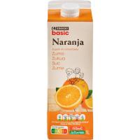 Suc de taronja concentrat EROSKI basic, brik 1 litre