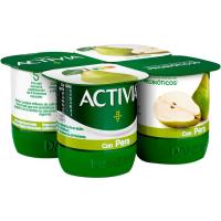 Activia amb pera DANONE, pack 4x120 g