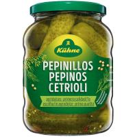 Pepinillos agridulces 1ª calidad KUHNE, frasco 360 g