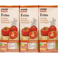 Tomate frito EROSKI BASIC, pack 3x200 g
