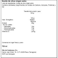 Oli oliva v. extra verd D.O Garrigus OLEAURUM, ampolla 75 cl