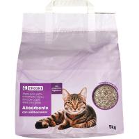 Sorra absorbent per a gats EROSKI, sac 5 kg