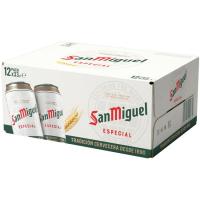 Cerveza SAN MIGUEL, pack lata 12x33 cl