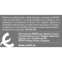 Servilleta blanca 2 capas EROSKI, paquete 100 uds.