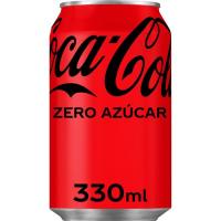 Refresco de cola COCA COLA Zero, lata 33 cl