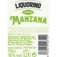 Licor de poma LIQUORINO, ampolla 70 cl