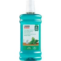 Enjuague bucal frescor verde EROSKI BASIC, botella 500 ml