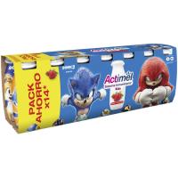 Actimel para beber sabor fresa DANONE, pack 14x100 ml