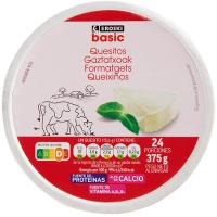 Formatge fos EROSKI basic, 24 porcions, caixa 375 g