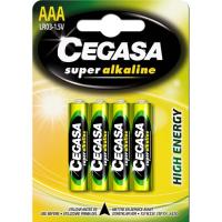 Pila super alcalina LR03 (AAA) CEGASA, pack 4 uds
