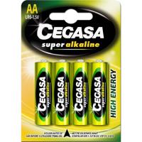 Pila super alcalina LR06 (AA) CEGASA, pack 4 uds