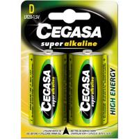 Pila super alcalina LR20 (D) CEGASA, pack 2 uds