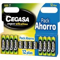 Pila super alcalina LR03 (AAA) CEGASA, pack 12 u