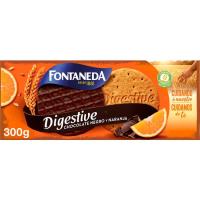 Galleta de chocolate noir FONTANEDA DIGESTIVE, caja 300 g