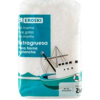 Sal marina extragruesa per a forn EROSKI, paquet 2 kg