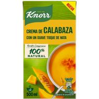 Crema fina de carbassa KNORR, brik 500 ml