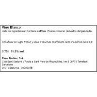Vi blanc sec D.O.Catalunya RENE BARBIER KRALINER, ampolla 75 cl