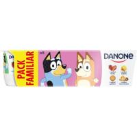 Yogur sabor de fresa-limón-galleta DANONE, pack 8x120 g