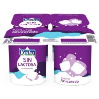 Iogurt natural ensucrat sense lactosa KAIKU, pack 4x125 g